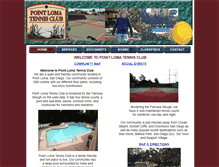 Tablet Screenshot of pointlomatennisclub.net